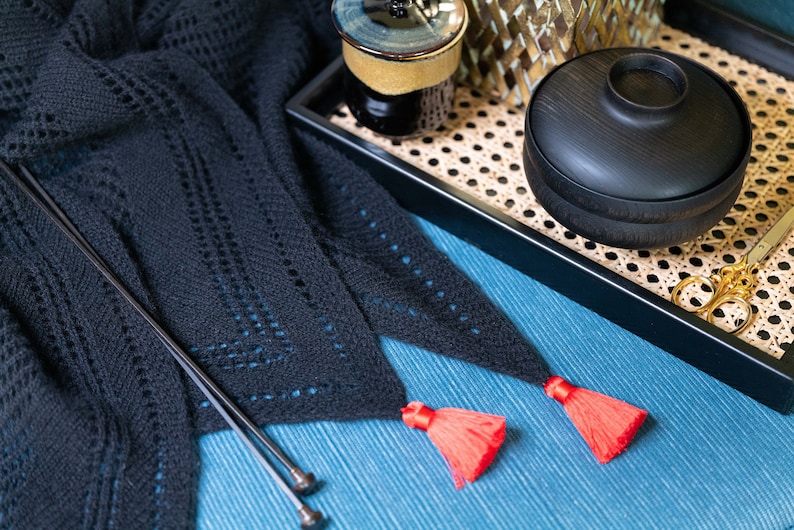 Lace Shawl 1 Simple & satisfying knitting pattern image 8