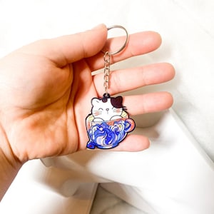 Katze Schlüsselanhänger, Geschenk für Mama Katzen-Liebhaber, Kätzchen Geschenk Verspielt und entzückende Kätzchen Charme für Katzen-Enthusiasten