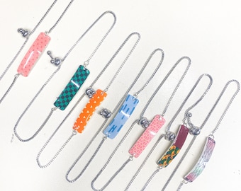 Demon slayer bracelet, Hashira necklace, kimetsu no yaiba necklace, tanjiro charm, nezuko charm, Zenitsu charm, Mitsuri charm, Giyu bracelet