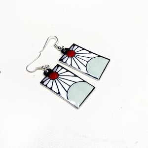Hot Topic New Demon Slayer Earrings Hanafuda Earrings Hot Topic 2025