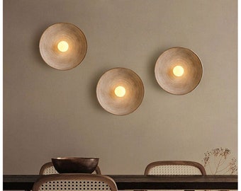 Lighting Sconce  in Resin and Glass LED Wall Light  for Living Room Bedroom Bedside