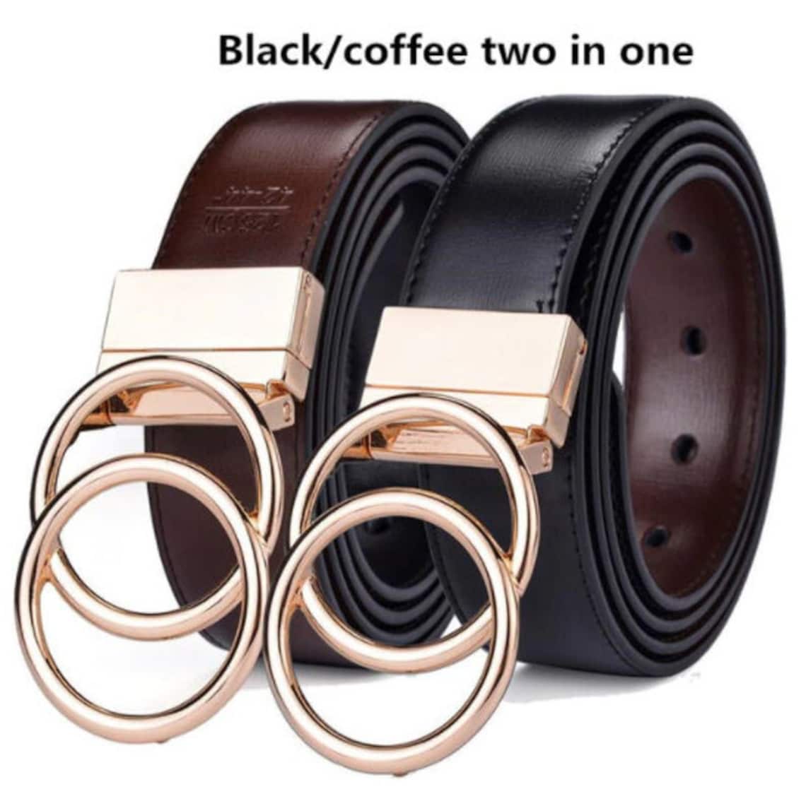 reversible designer belt womens