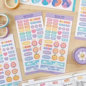 Planner Journaling Deco Sticker Sheet - Functional Stickers