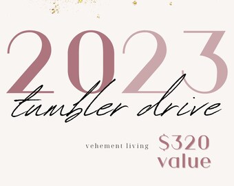 2023 Tumbler Design Drive / Descargas digitales / PNG / Diseños listos para sublimación