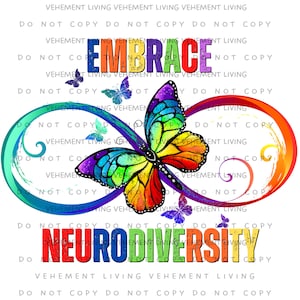 Embrace Neurodiversity | Instant Download | PNG | Sublimation Design