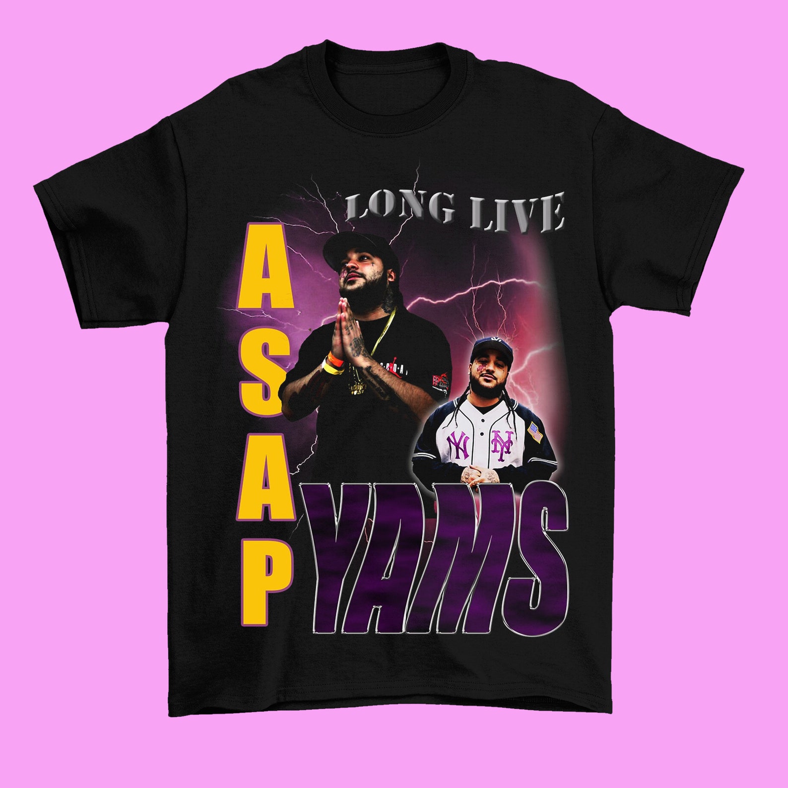 ASAP Rocky Shirt Asap Long Live Yams TShirt ASAP Rocky Etsy