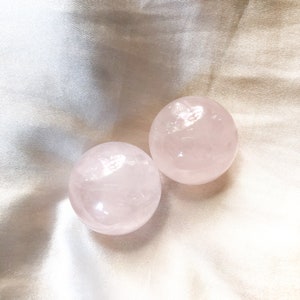 Rose Quartz Mini Sphere, Crystal Sphere, Gemstone Sphere, Pink Gemstone, Pink Sphere, Pink Crystal, Pink Crystal, Love Crystal