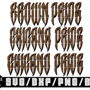 All 3 Files/ Layered~ Shadowed Chicano, Brown & Chicana Pride /  Digital Downloads for Cricut, Silhouette Etc.. Svg| Eps| Dxf| Png| Files