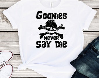 Goonies Never Say Die /Layered Digital Downloads for Cricut, Silhouette Etc.. Svg| Eps| Dxf| Png| Files (Watermark is NOT on actual file)