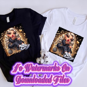 Cute Chibi Girl Throwing A Kiss • PNG Sublimation Design  • Digital Art  •  Instant Digital Download • Shirt Design
