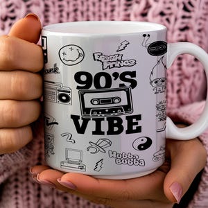 I Love The 90&#39;s • 15oz Mug Sublimation Wrap • 90&#39;s Vibe • 2-PNG Files-Digital Download