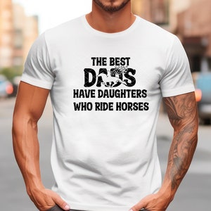 De beste vaders hebben dochters die paardrijden (het paard is uitgesneden) / Alleen voor sublimatie / digitale download / ALLEEN png-bestand!!
