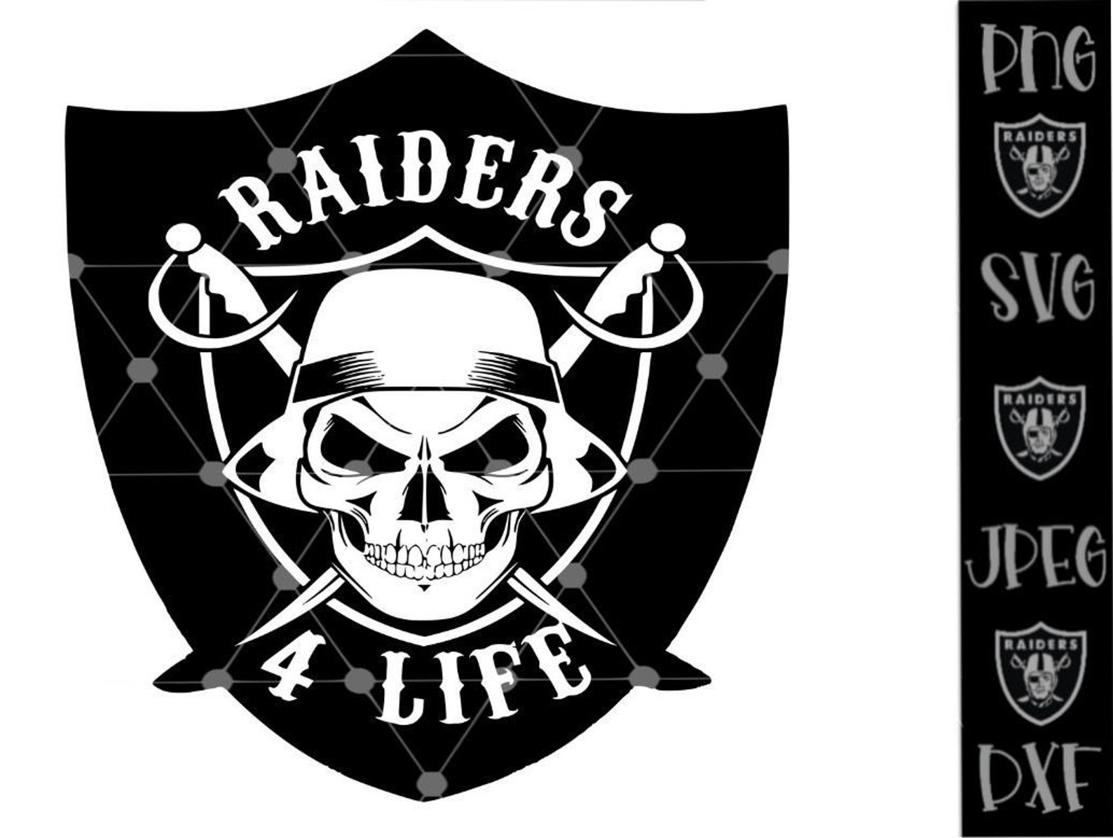 Las Vegas Raiders Raiders 4 Life Raiders Layered SVG File | Etsy