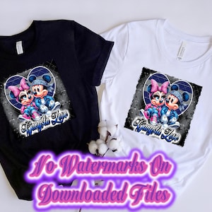 Gangster Guy And Girl Mice • PNG Sublimation Design  • Digital Art  • Instant Digital Download • Shirt Design