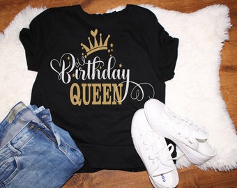 Birthday Queen / Layered Digital Downloads for Cricut, Silhouette Etc.. Svg| Png| Dxf | Eps Files