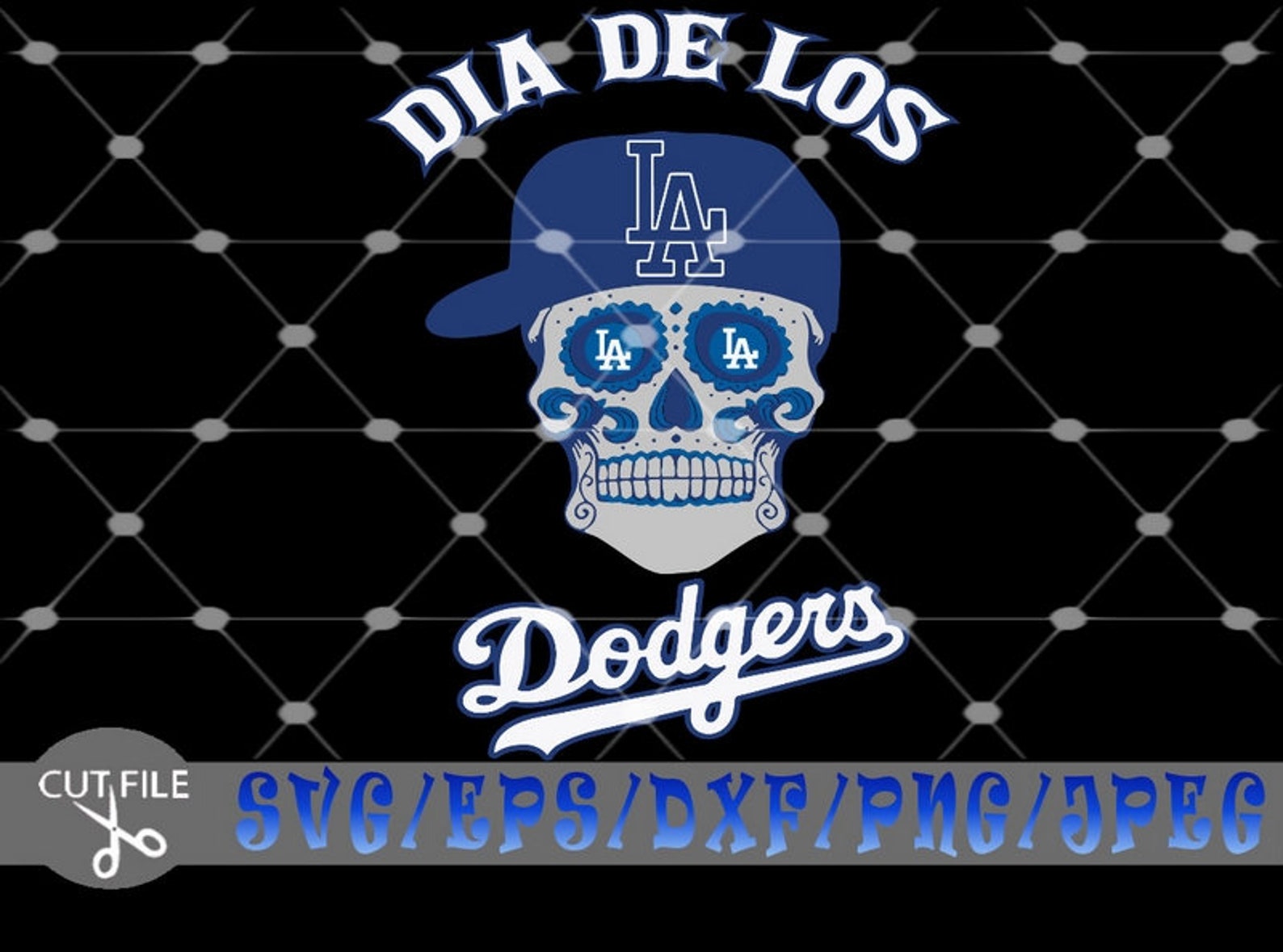 Dia De Los Dodgers Svg Dodgers Svg Day Of The Dodgers Etsy