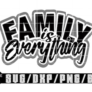 Familie is alles / gelaagde digitale downloads voor Cricut, silhouet enz. Svg| Eps| Dxf| Png| Bestanden