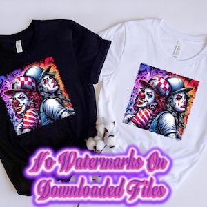 Smile Now~Cry Later Clowns • PNG Sublimation Design  • Digital Art • Instant Digital Download • Shirt Design