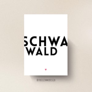 Schwarzwald Karte • Schwarzwald | digitaler Download zum Ausdrucken