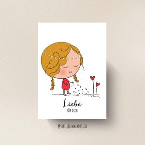 Postcard • Love for you | digital download for printing