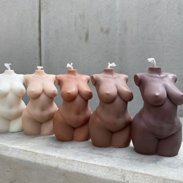 Sweetie: Woman Body Candle | Curvy Female Torso