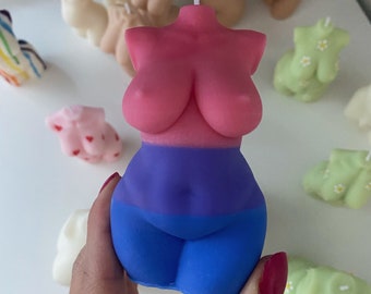 Body Candle Bisexual Flag | pink blue violet | LGBTQ+