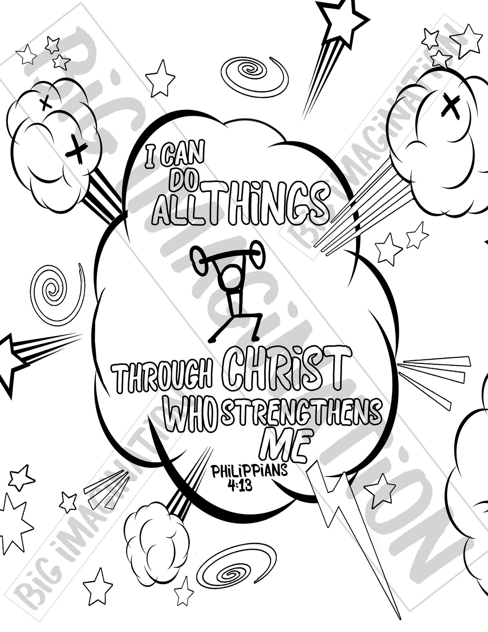 Philippians 4 13 Coloring Page Coloring Pages