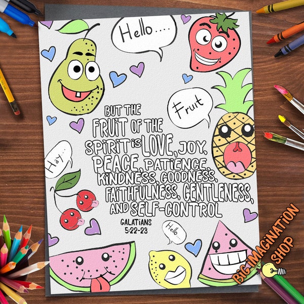 Fruit of the Spirit Coloring Page