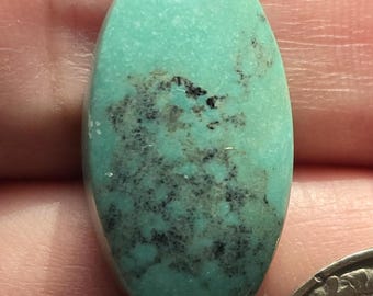 Natural Blackjack turquoise Nevada cabochon