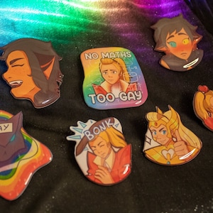 Catra Adora She-Ra Melog handmade pin plastic