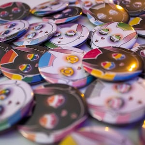 Pride cat avec drapeau des fiertés PINS