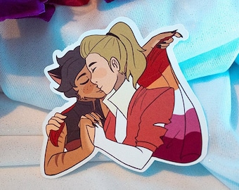 Catradora KISS lesbisk klistermärke