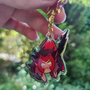 Smoll angry Catra keychain from She-Ra