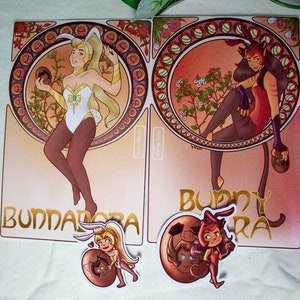 Catradora Bunny Art nouveau PRINT & STICKERS She-Ra
