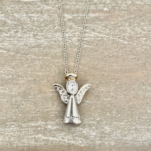 Angel Mom Anhänger mit Gold Halo