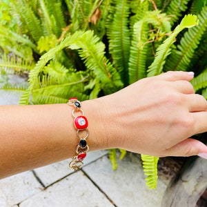 NWT Multicolor Link Chain Bracelet