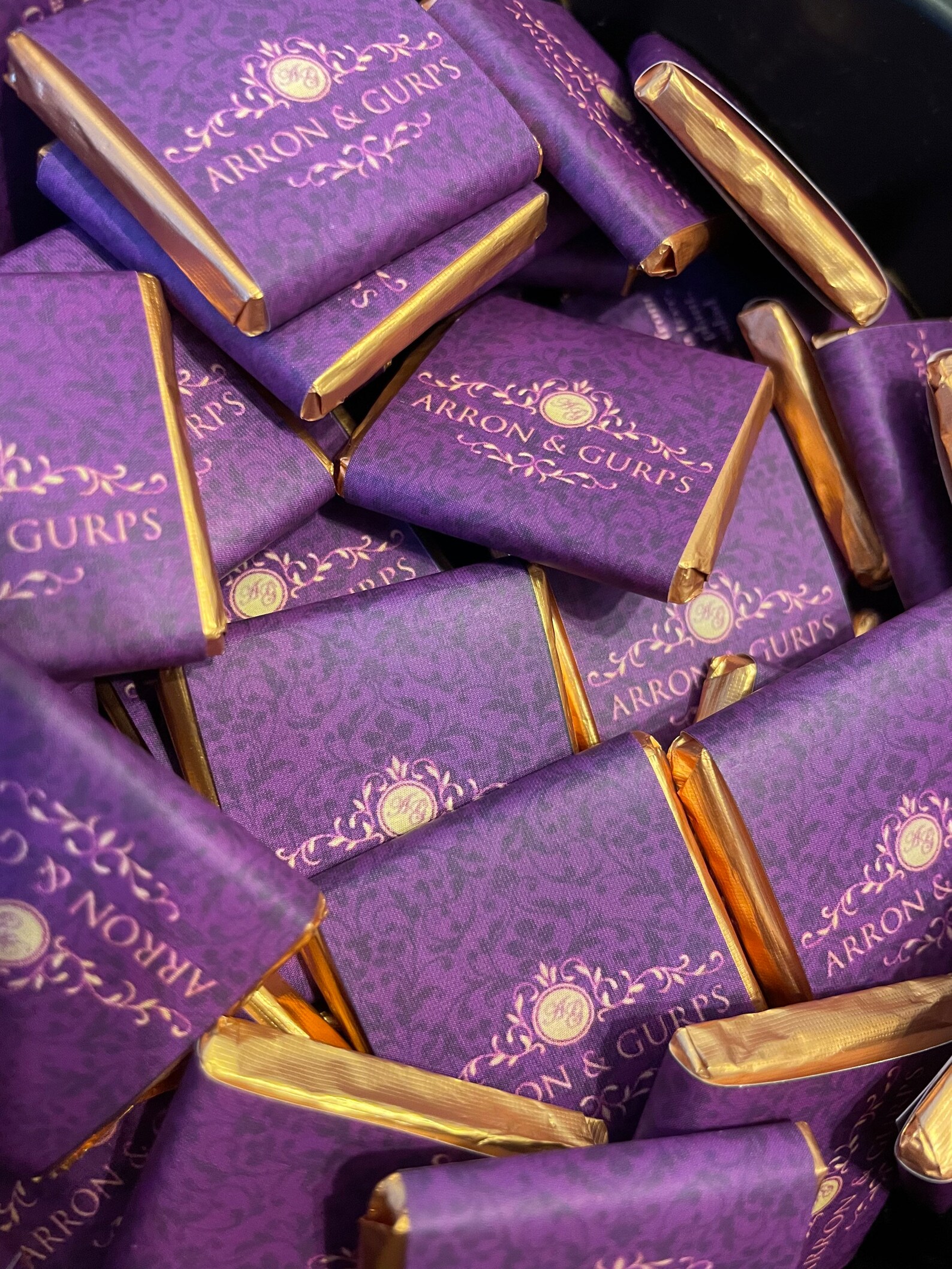 Personalised Chocolate Wedding Favours Etsy