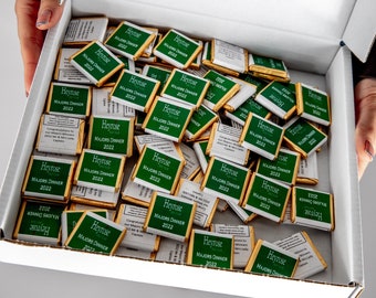 Personalised Business Chocolates - business marketing, chocolate marketing, thank you gifts, small business marketing, branded chocolate