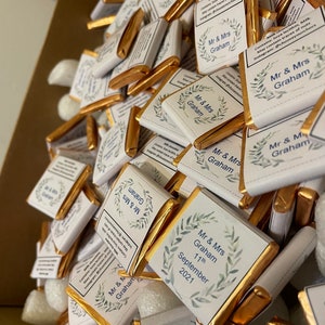 Personalised Chocolate Wedding Favours image 8