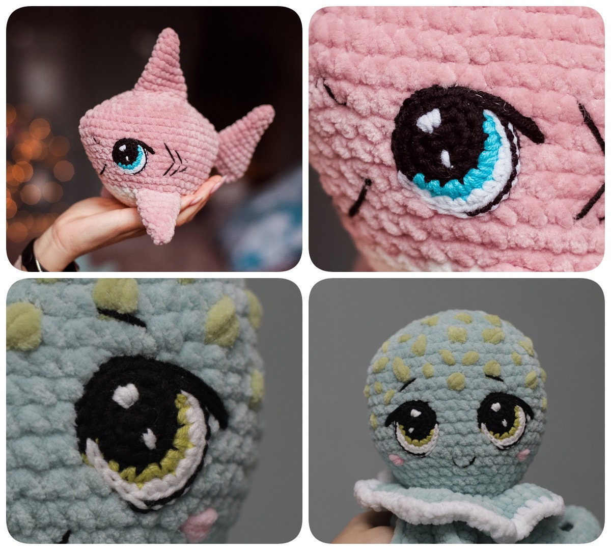 CROCHET PATTERN Eyes for Amigurumi Toys Beautiful Crochet Eyes for