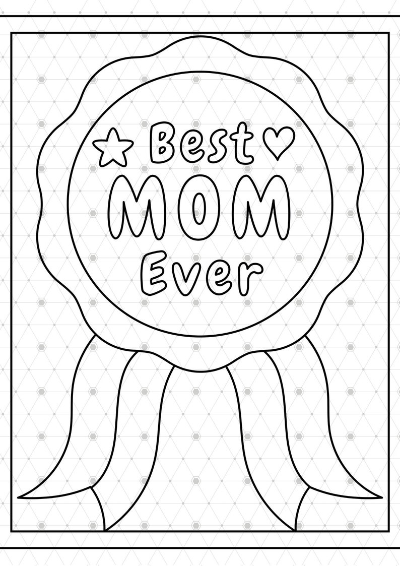 23 Mother's Day Coloring Pages | for Kids | Ages 3 - 5 | Instant ...