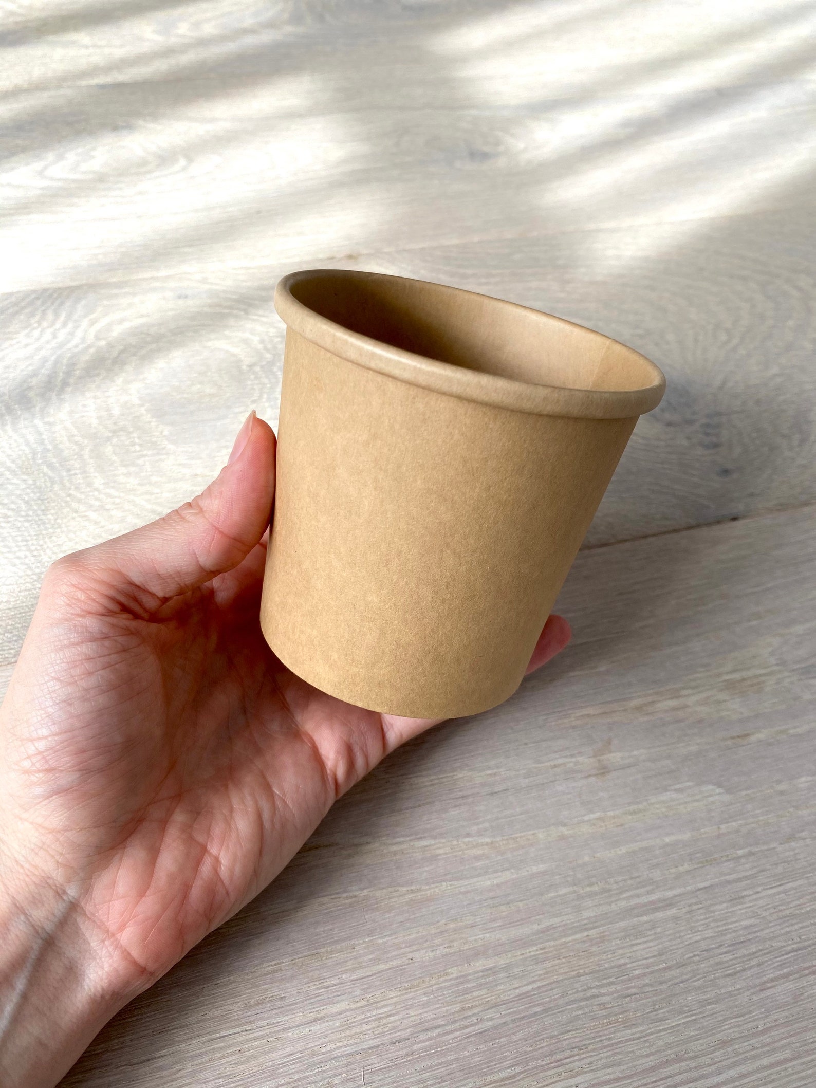 10 cardboard cups coated brown togo cup gift wrapping 90 Etsy