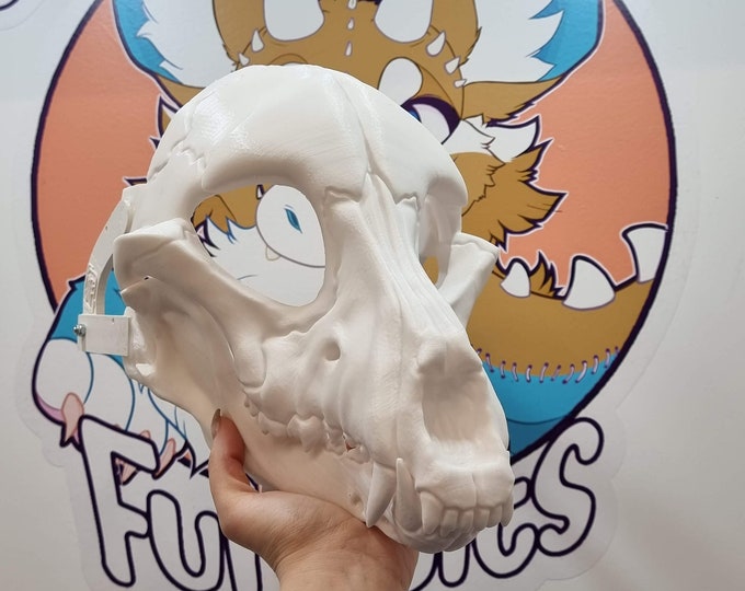 Painted skulldog mask Etsy UK