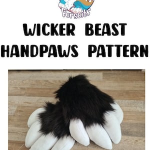 Wicker beast hands digital pattern