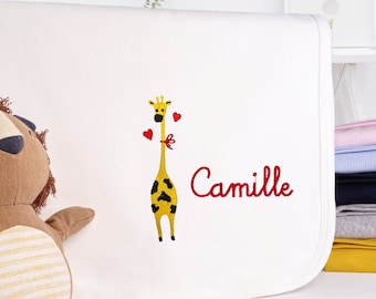 Coperta per bambini personalizzata ricamata con nome / regalo / nascita / regalo bambino / battesimo