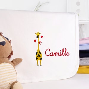 Personalized baby blanket embroidered with name / gift / birth / baby gift / baptism