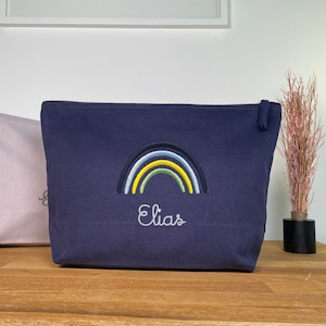 Kosmetiktasche / Kulturbeutel / Waschtasche für Jungen mit Namen personalisiert / Geschenk Junge / Kinder / Krims Krams