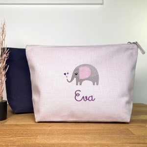 Diaper bag personalized with name for girls / cosmetic bag / toiletry bag for children and babies / birth gift
