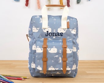 Fresk Kinderrucksack mit Namen / Kindergarten Rucksack / Kita-Rucksack mit Namen personalisiert / Kindergeschenk