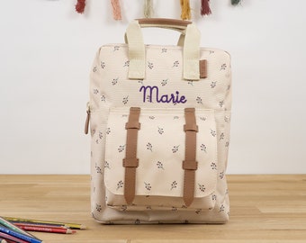 SAC À DOS MATERNELLE avec noms pour garçons et filles / haute qualité brodé avec noms / FRESK / 16 couleurs